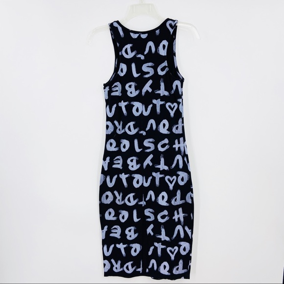 COTTON ON Dress Black Sleeveless Letter - Picture 2 of 3